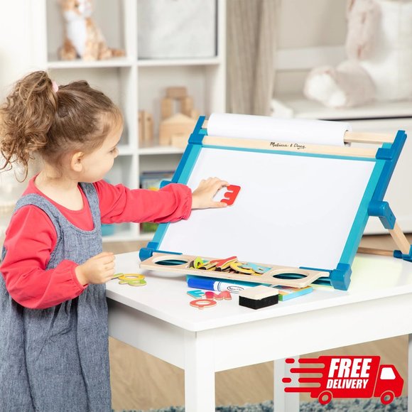 Double-Sided Magnetic Tabletop Easel, Children's toys, Learning Toys - Picture 2 of 9